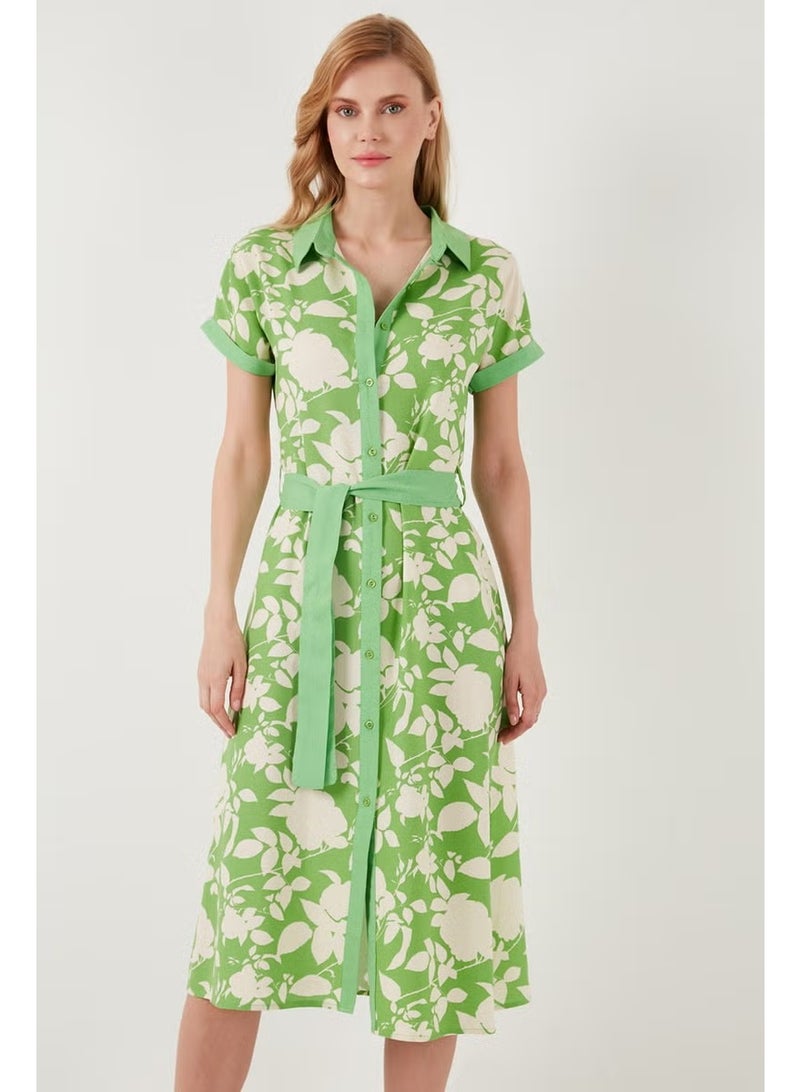 Lela Floral Shirred Dress - Image 3